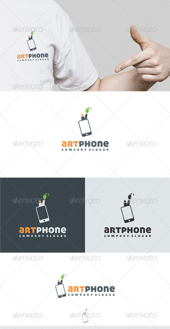 Art Phone Logo - Vector Abstract