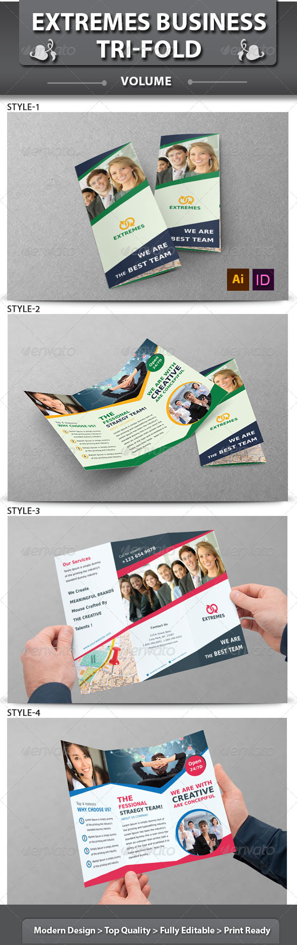 Corporate Business Tri-fold Brochure | Volume 3 - Corporate Brochures
