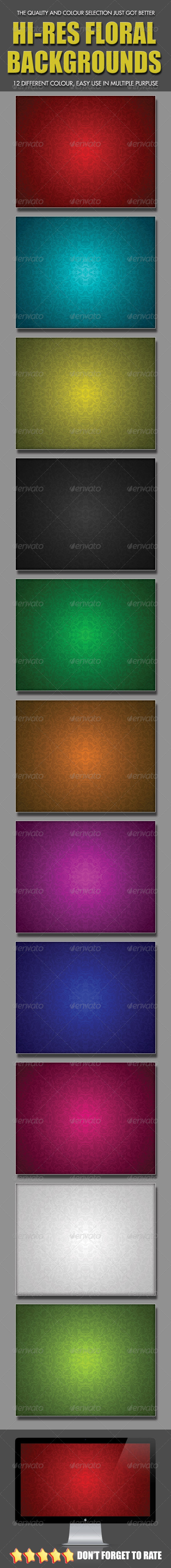 Hi-Res Floral Backgrounds - Miscellaneous Textures