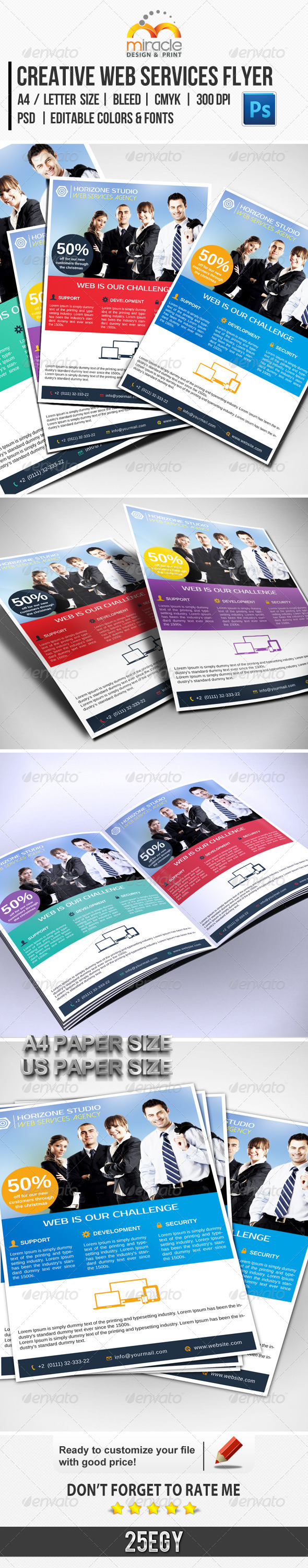 Creative Web Services Flyer - Corporate Flyers