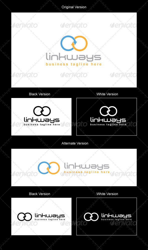 LinkWays Logo Design - Vector Abstract