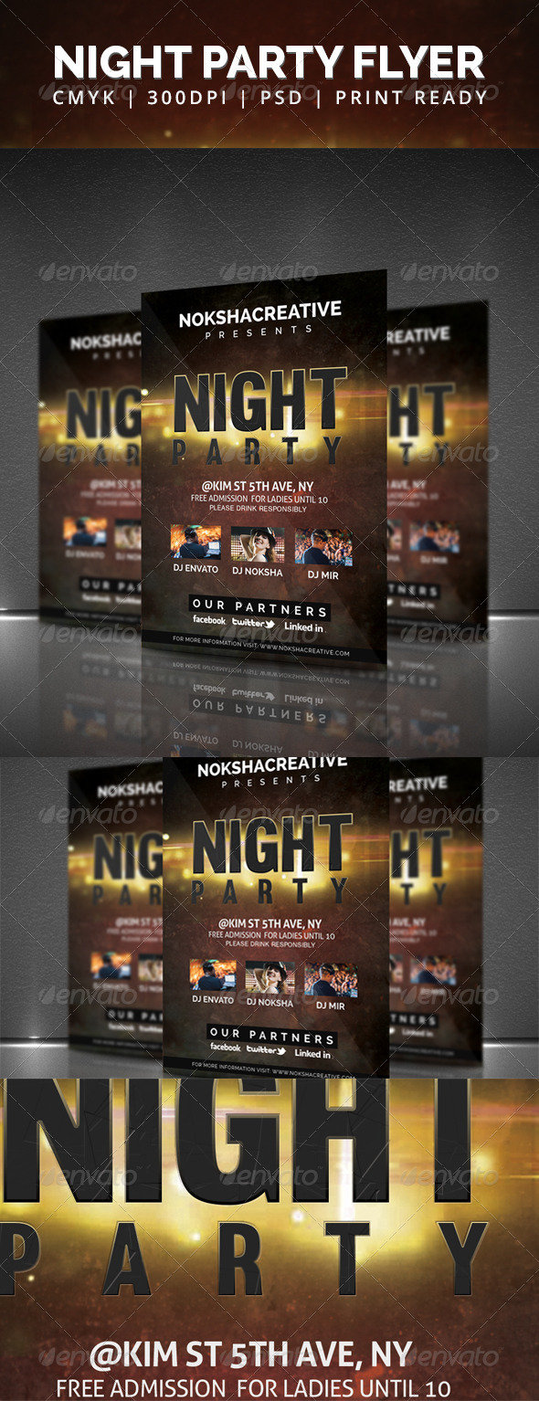 Night Party Flyer - Clubs & Parties Events