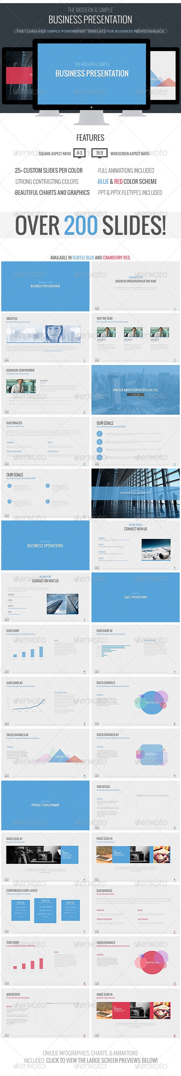 Modern Business Powerpoint Template - Business PowerPoint Templates
