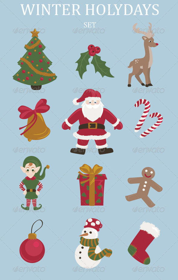 Winter Holidays Set - Christmas Seasons/Holidays