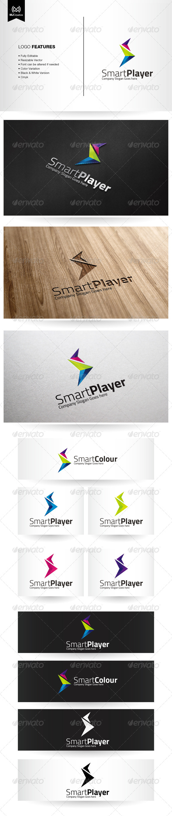 Abstract S and Play Forward Logo - Vector Abstract