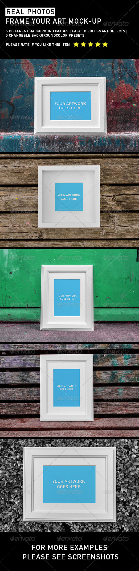 Frame Your Artwork - Product Mock-Ups Graphics
