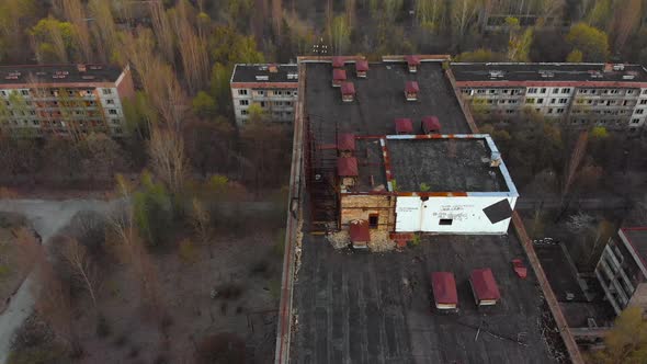 City of Pripyt Near Chernobyl Nuclear Power Plant