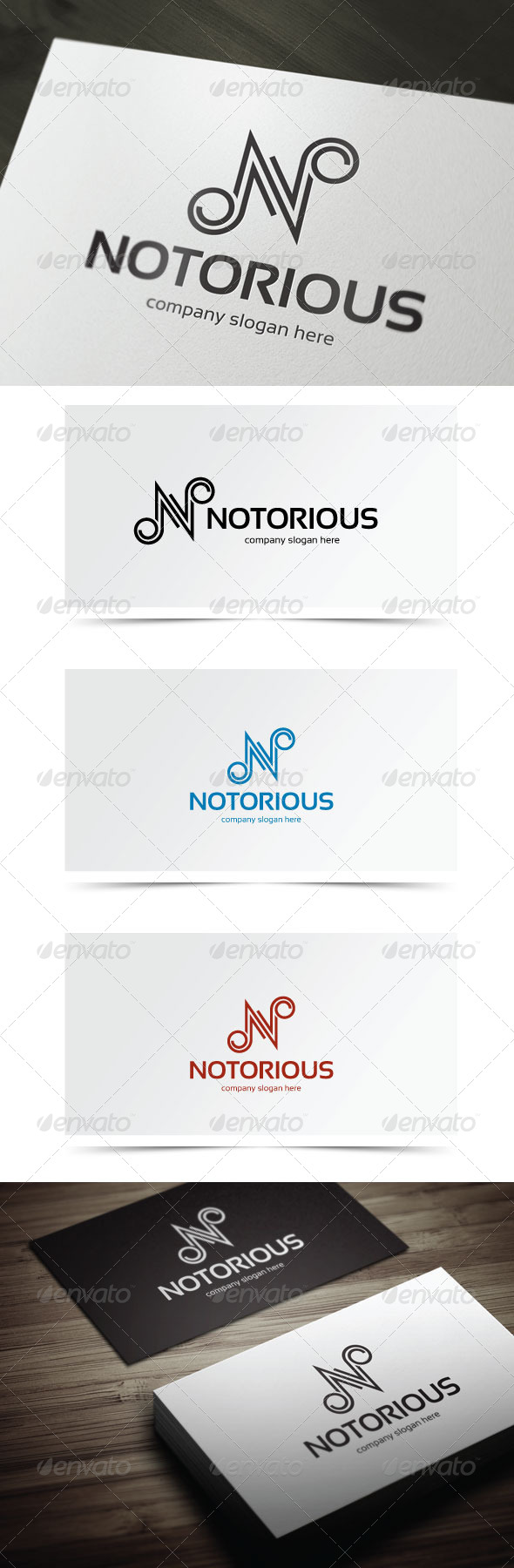 Notorious - Letters Logo Templates