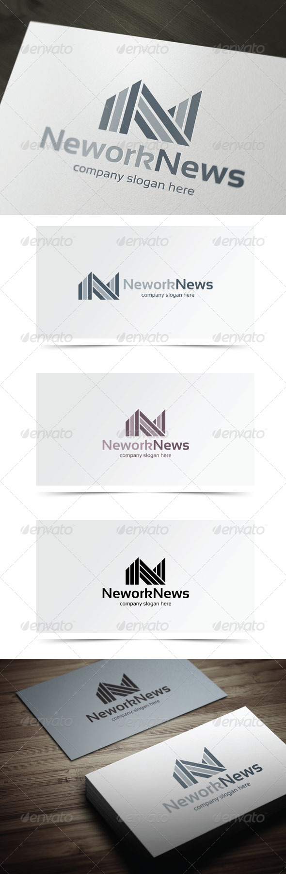 Network News - Letters Logo Templates