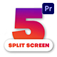 Multiscreen Transitions - 5 Split Screen - VideoHive Item for Sale