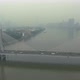 Bridge in Guangzhou City in Smog, Car Traffic and Cityscape. China. Aerial View - VideoHive Item for Sale