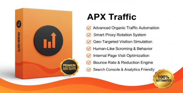 APX Traffic - Organic Website Traffic Bot Visits Generator with Proxy Support & Anti-Detection