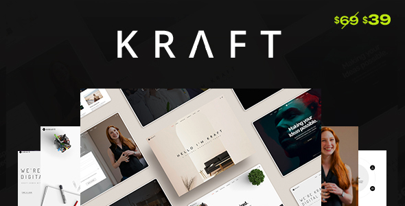 Kraft – Minimalist Agency & Portfolio WordPress Theme