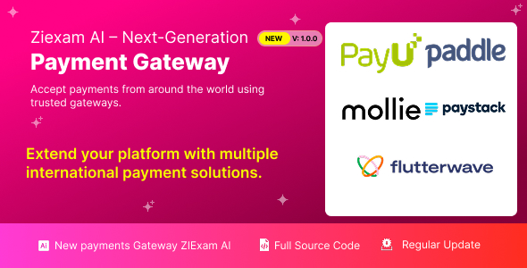 Ziexam AI - Extended Payment Gateway Add-ons