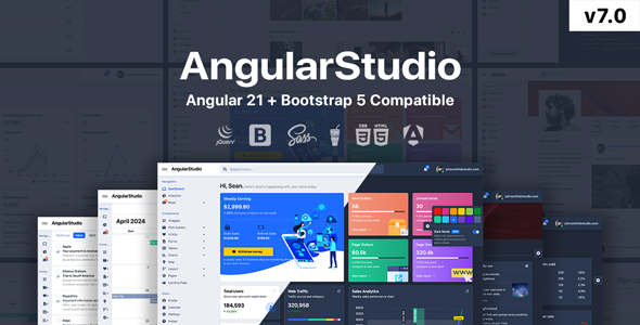 Studio - Angular 21 + HTML Admin Template by SeanTheme | ThemeForest