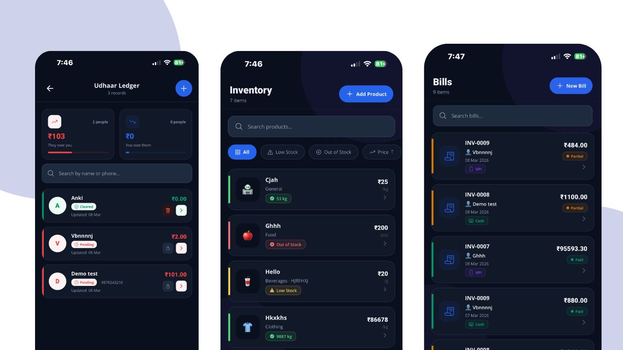 Offline Inventory & Billing Management System | React Native Expo ...