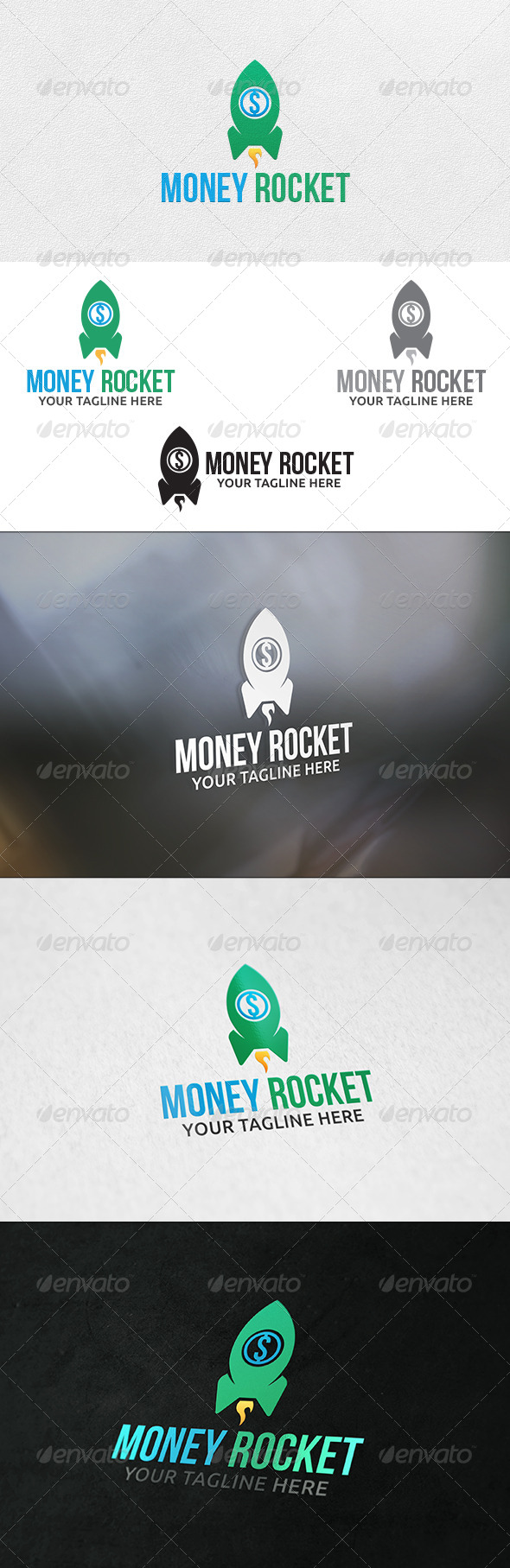 Money Rocket - Logo Template - Symbols Logo Templates