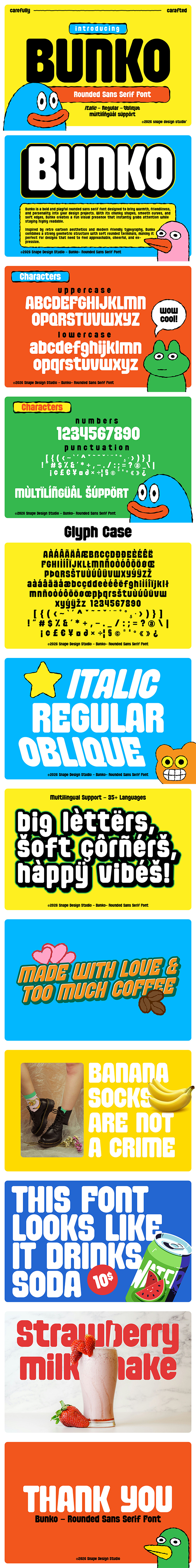 Bunko - Rounded Sans Serif Font