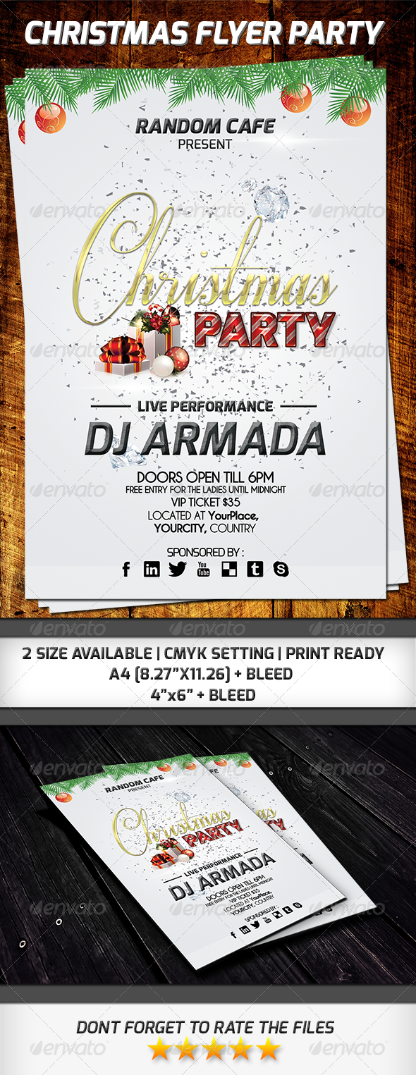 Christmast Flyer Party - Clubs & Parties Events
