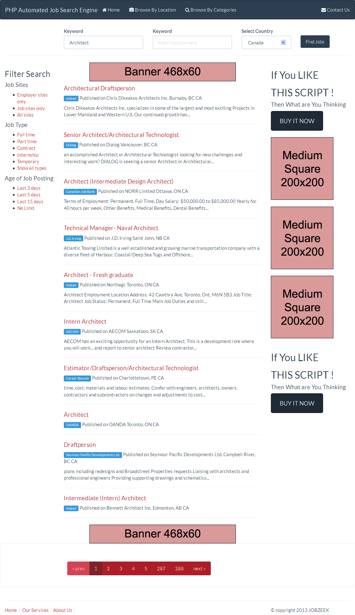 job search engines