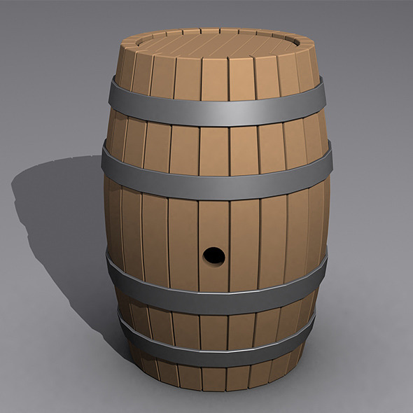 Realistic Barrel - 3Docean 6295995