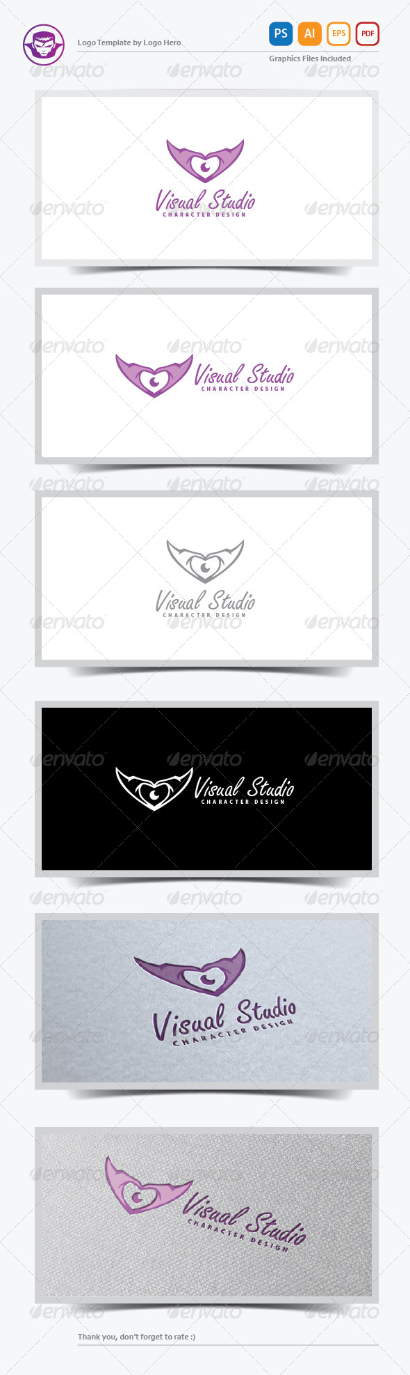 Visual Studio Logo Template - Humans Logo Templates
