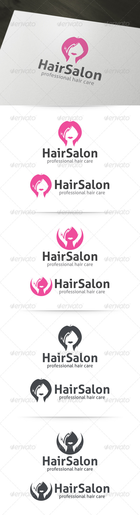 Hair Salon Logo Template - Humans Logo Templates
