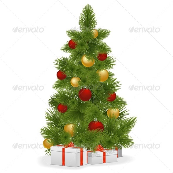 Vector Christmas Tree - Christmas Seasons/Holidays