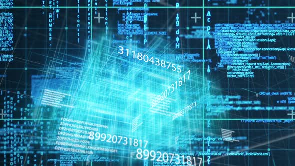 Digital code network rendering alt