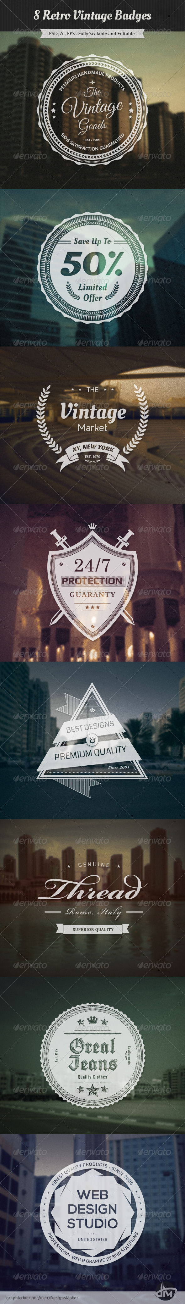 Retro Vintage Badges - Retro Technology