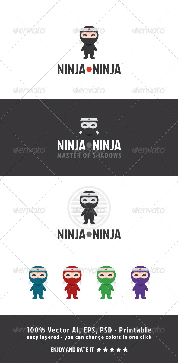 Ninja Ninja - Humans Logo Templates