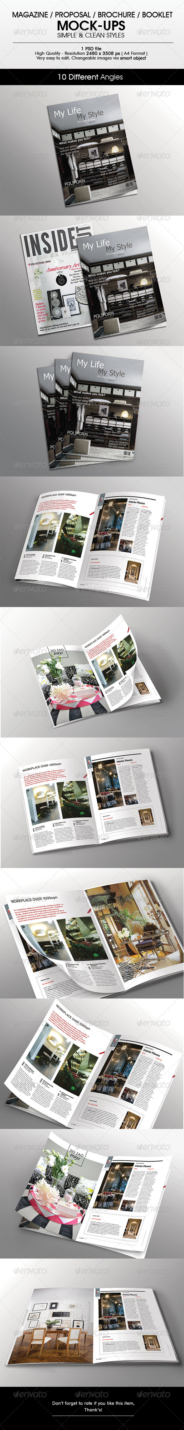 Magazine / Brochure Mock-Up - Magazines Print