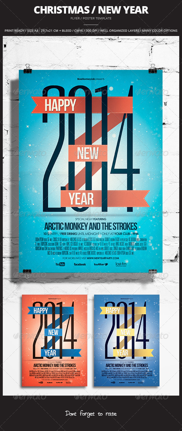 Christmas / New Year Flyer / Poster - Events Flyers