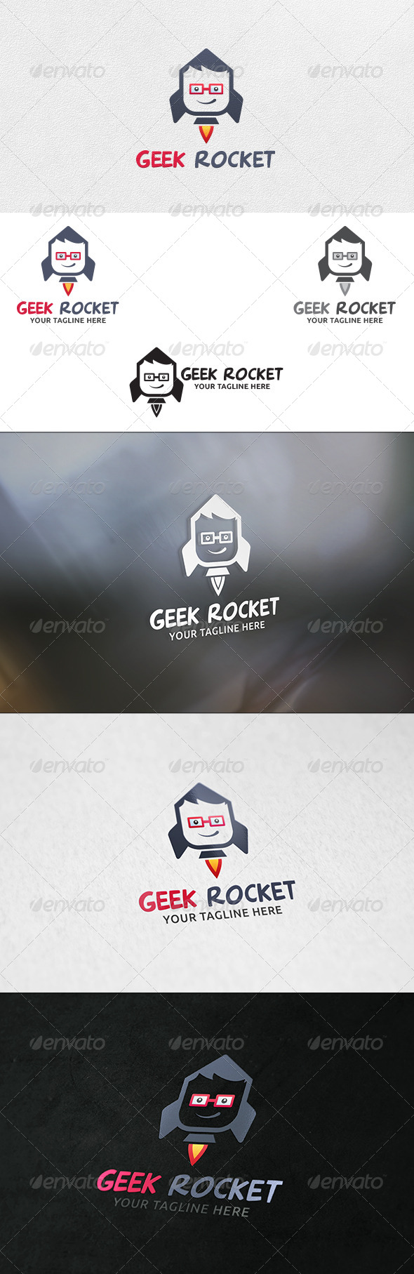 Geek Rocket - Logo Template - Humans Logo Templates