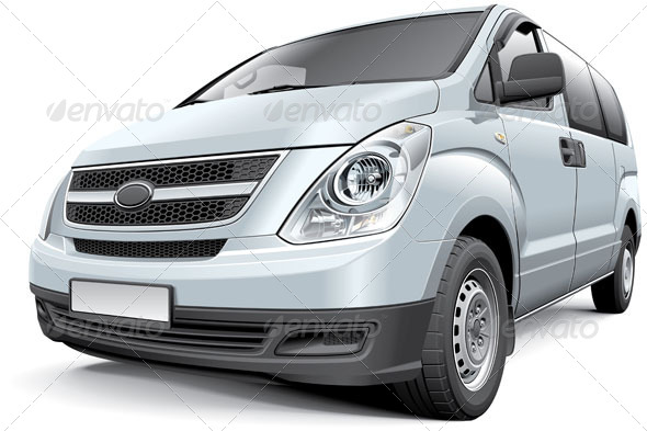 Korean Light Commercial Vehicle - Vectors