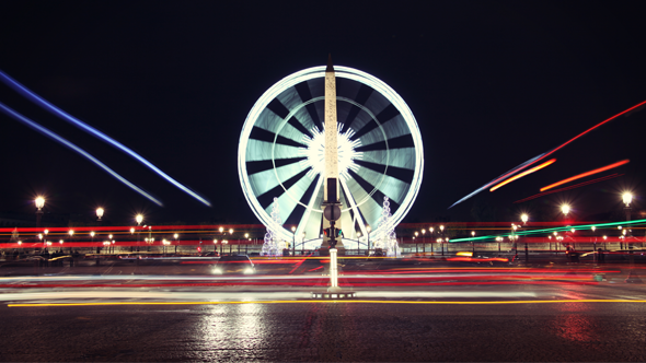 Paris Ferris Wheel Timelapse