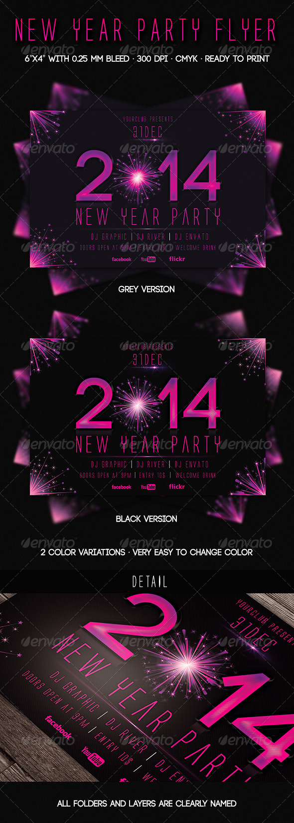 2014 New Year Party Flyer - Events Flyers