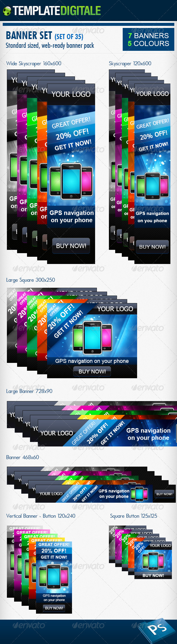 35 - Web Banner Pack - Banners & Ads Web Elements