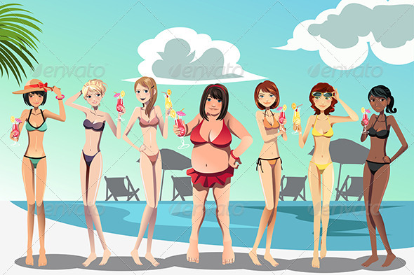 Women in Bikini - Seasons/Holidays Conceptual