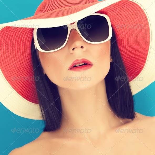 sensual girl summer - Stock Photo - Images