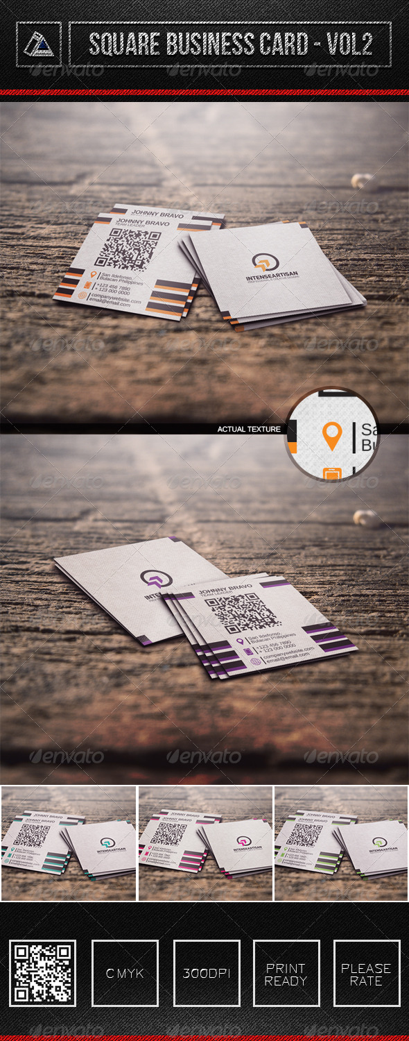 Square Business Card Vol2 - Corporate Business Cards