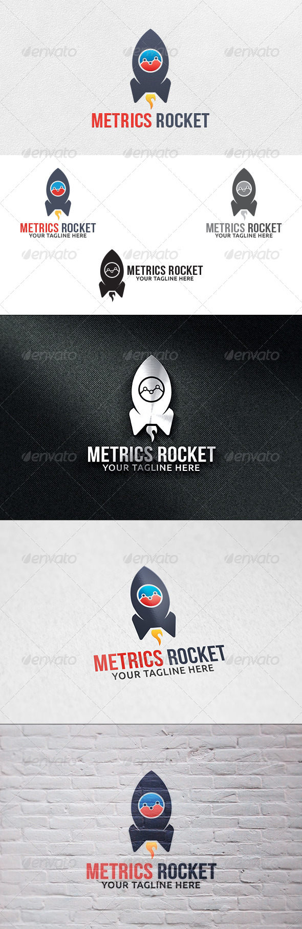 Metrics Rocket - Logo Template - Objects Logo Templates