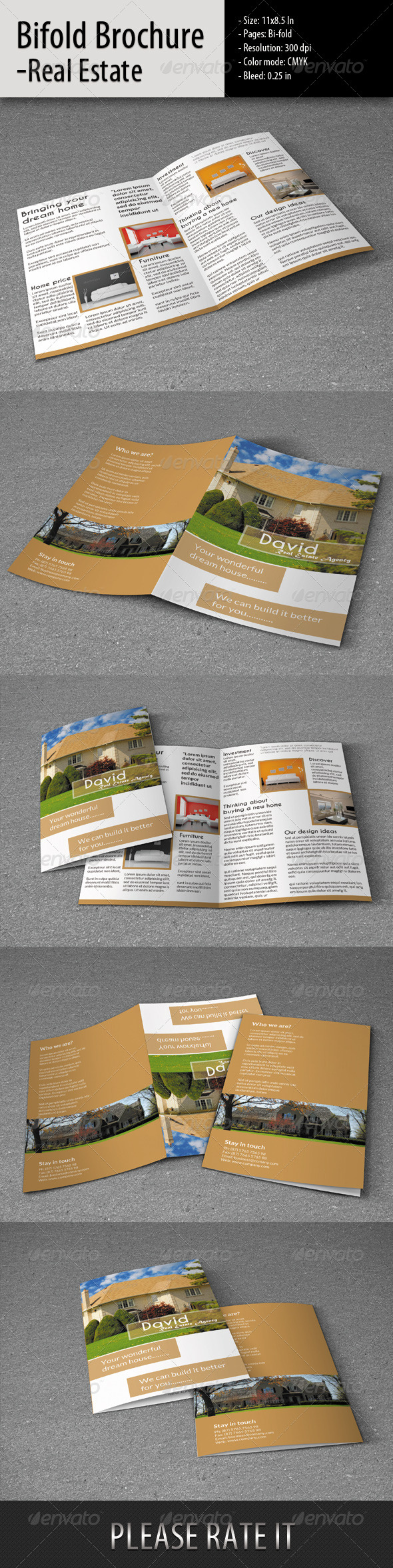 Bifold Brochure for Real Estate - Corporate Brochures