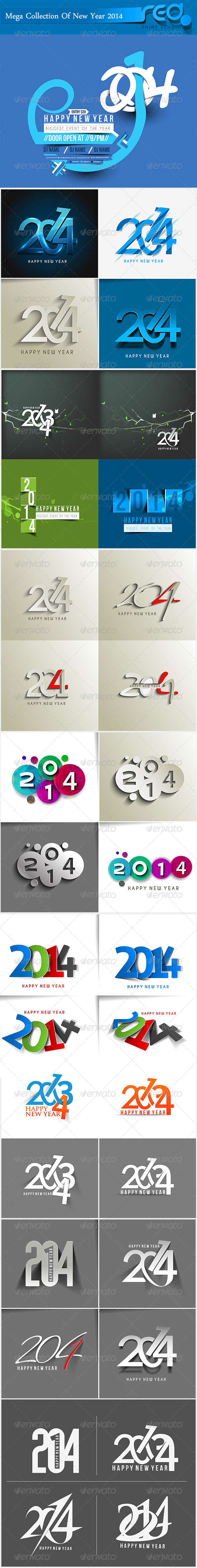 Happy New Year 2014 Background - New Year Seasons/Holidays