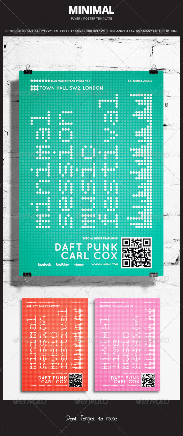 Minimal Flyer / Poster 4 - Events Flyers
