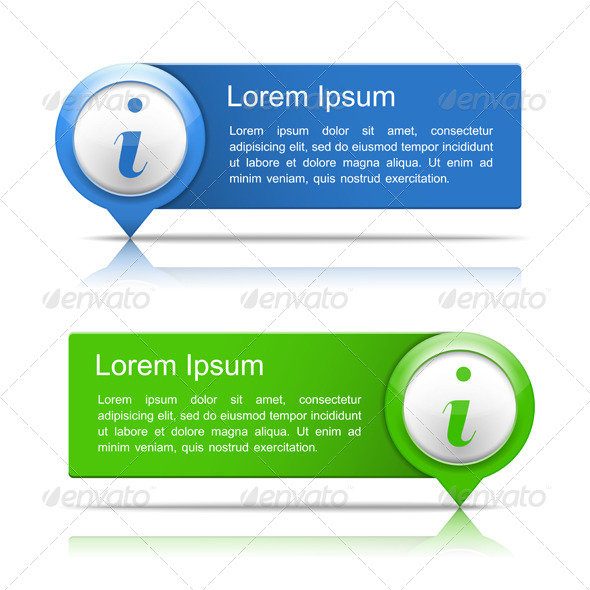 Information Banners - Web Elements Vectors