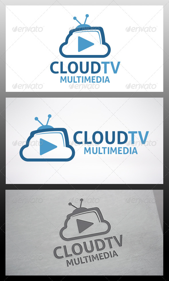 Cloud Tv Logo - Objects Logo Templates