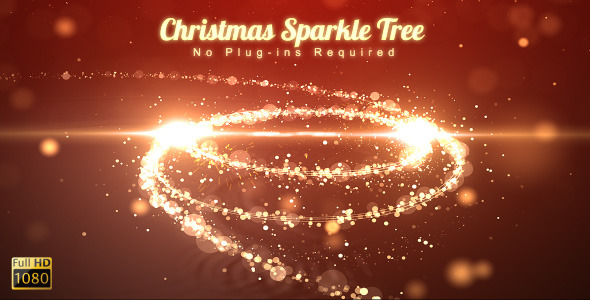 Christmas Sparkle Tree - VideoHive 6314977