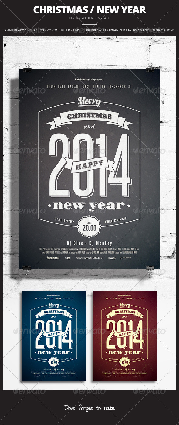 Christmas / New Year Flyer / Poster 2 - Events Flyers