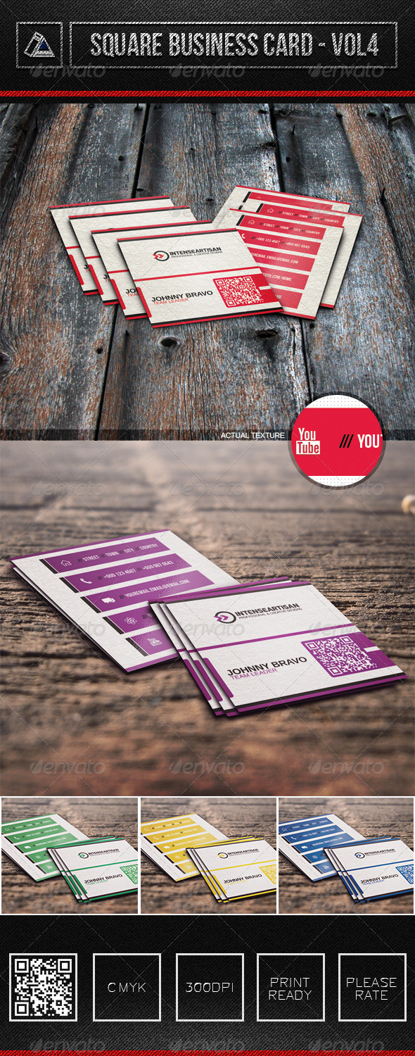 Square Business Card Vol4 - Corporate Business Cards